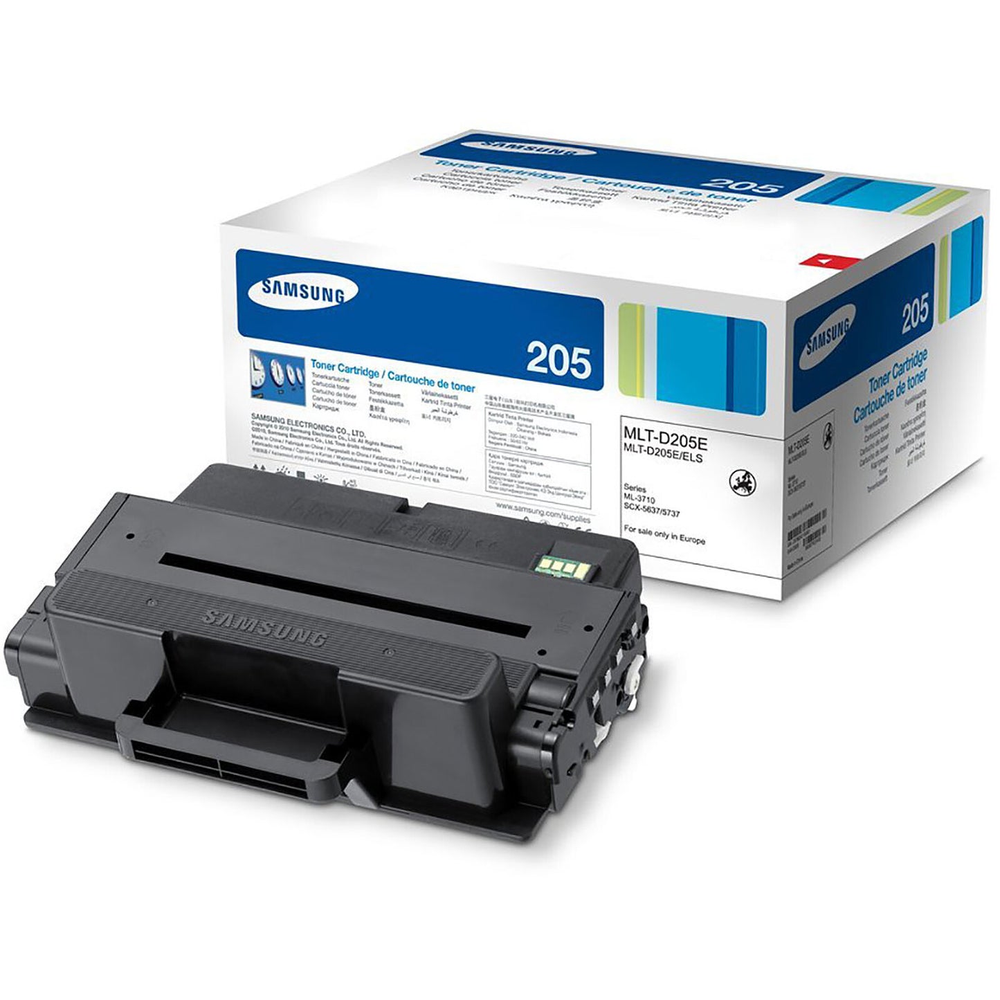 Cartouche Laser de Marque pour Samsung MLT-D205E Noir (10000 pages)