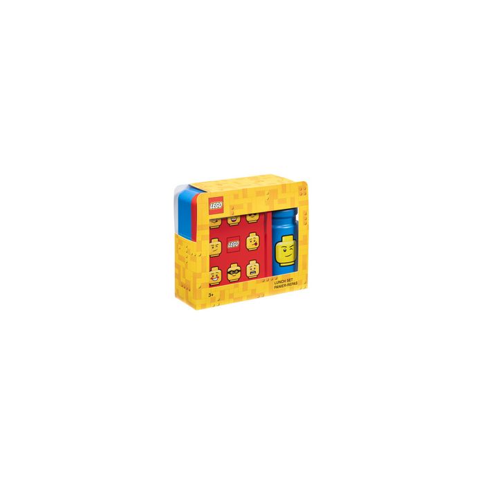 LEGO Gourde + Boîte à goûter LUNCH SET ICONIC, rouge/bleu
