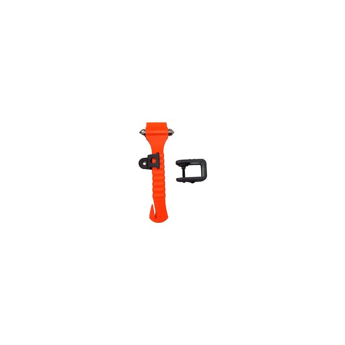 LEINA Marteau de secours, avec coupe ceinture, orange
