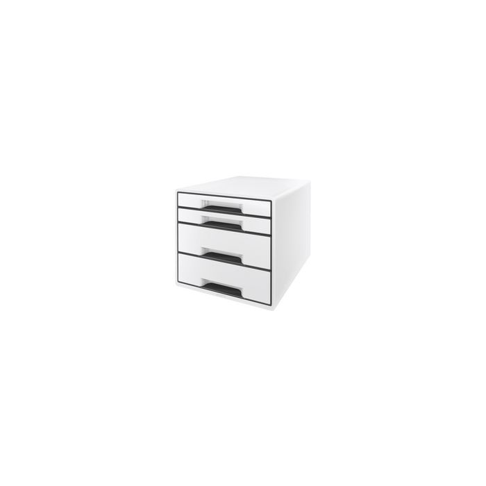 LEITZ Bloc de classement WOW CUBE, 4 tiroirs, blanc perlé/