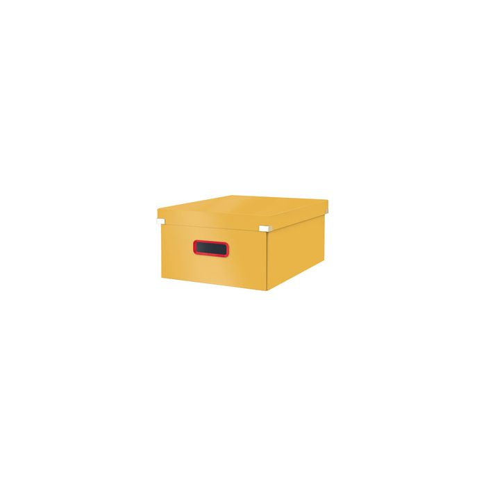 LEITZ Boîte de rangement Click & Store Cosy L, jaune