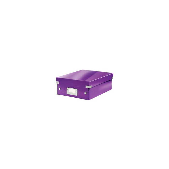 LEITZ Boîte de rangement Click & Store WOW, grand, violet