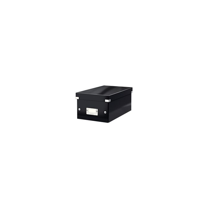LEITZ Boîte de rangement pour DVD Click & Store, noir