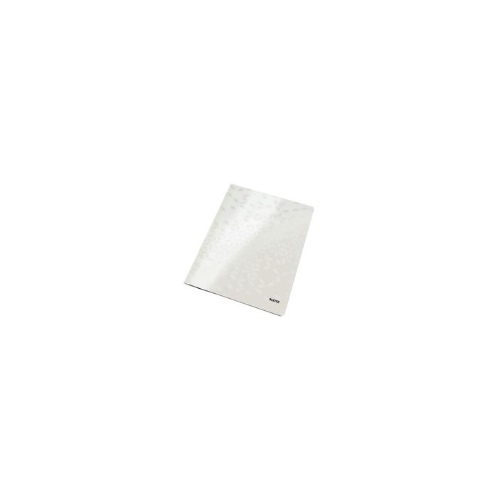 LEITZ Chemise à lamelle WOW, A4, en carton, blanc perle x10