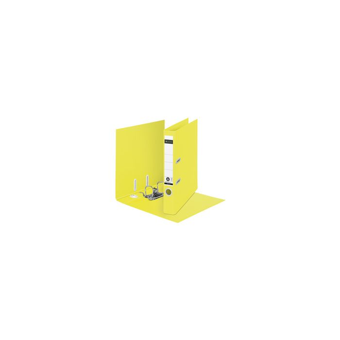 LEITZ Classeur Recycle, 180 degrés, 50 mm, jaune x10
