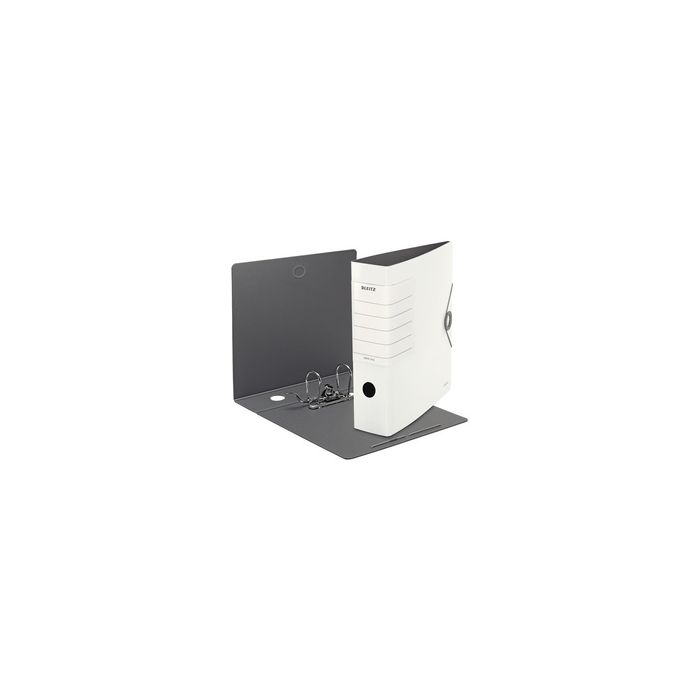 LEITZ Classeur Solide, 180 degrés, 82 mm, blanc