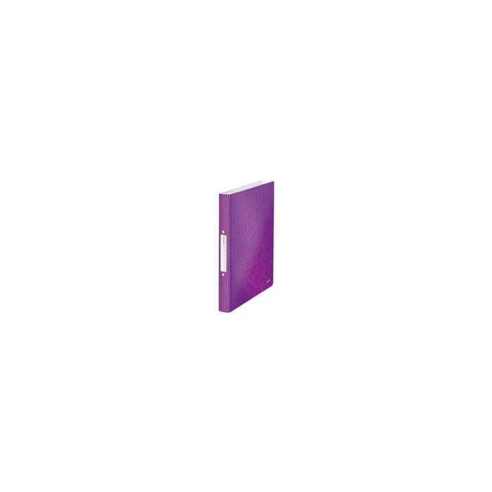 LEITZ Classeur à anneaux WOW, A4, PP, 2 anneaux, violet