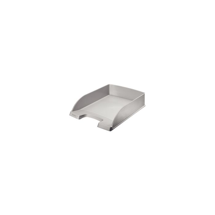 LEITZ Corbeille à courrier Plus Standard, A4, argent x5