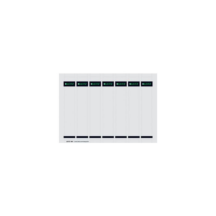 LEITZ Etiquette bristol pour dos de classeur, 31 x 190 mm