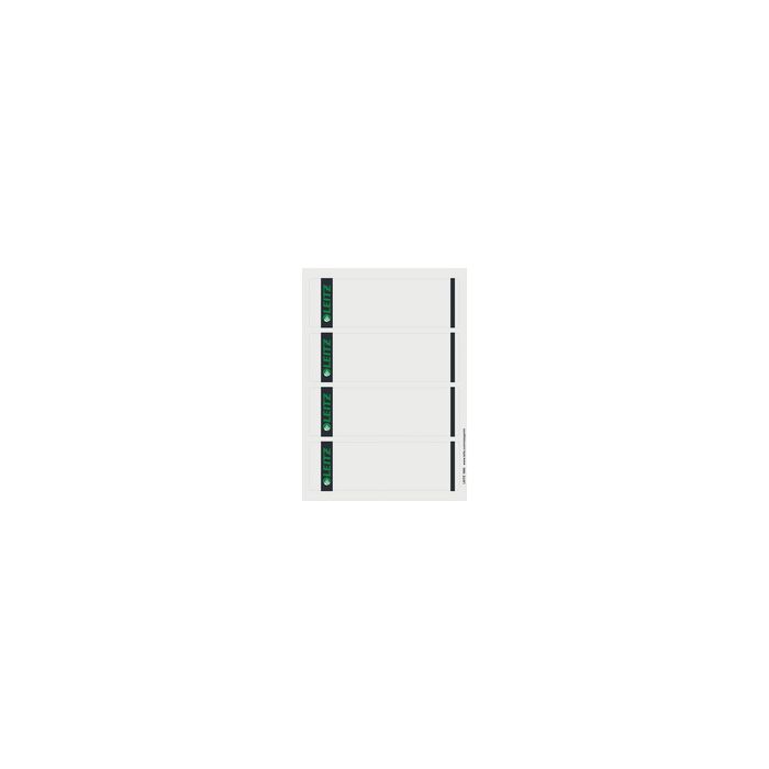 LEITZ Etiquette pour dos de classeur, 61 x 192 mm, gris