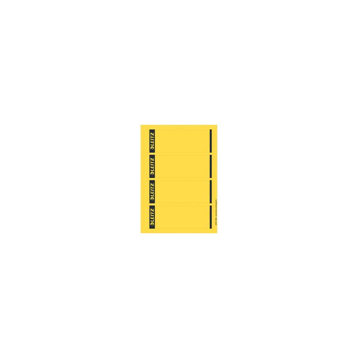 LEITZ Etiquette pour dos de classeur, 61 x 192 mm, jaune