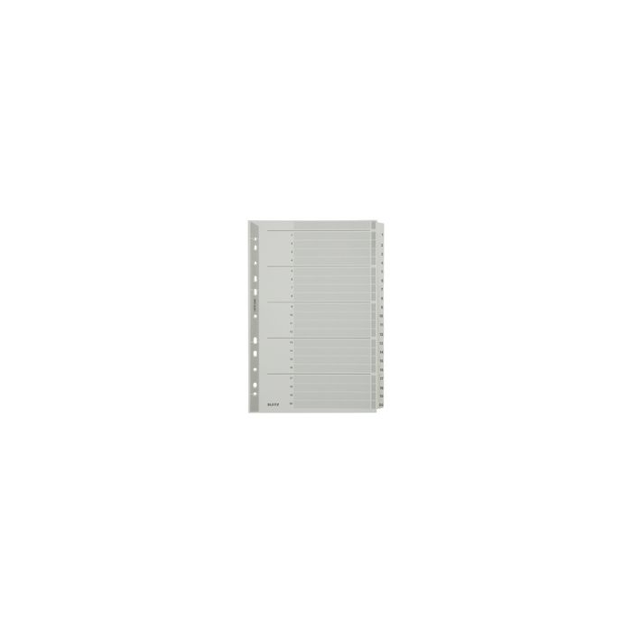 LEITZ Intercalaires en carton mylar, chiffres ,A4, 1-20,gris