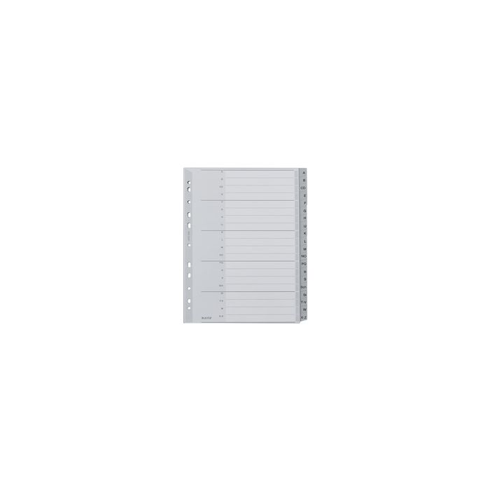 LEITZ Intercalaires en plastique, A-Z, format A4 extra large