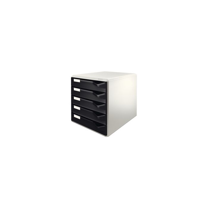 LEITZ Module de classement PS, 5 tiroirs, gris-clair/noir