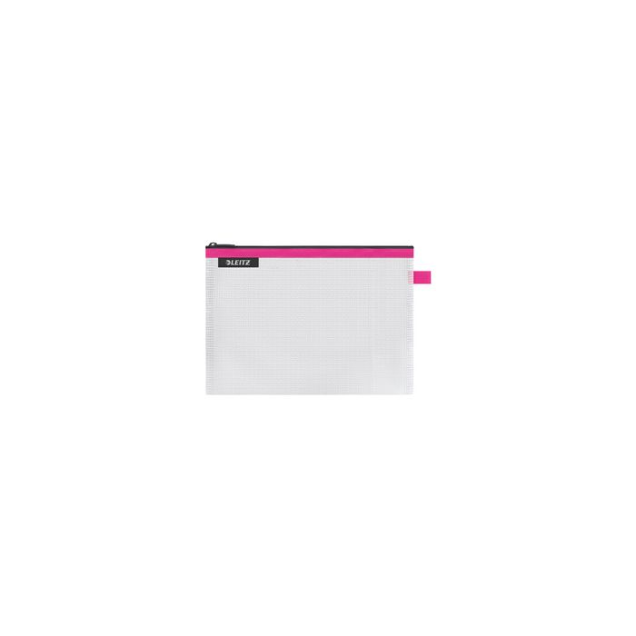 LEITZ Pochette à fermeture zip WOW Traveller, M, fuchsia
