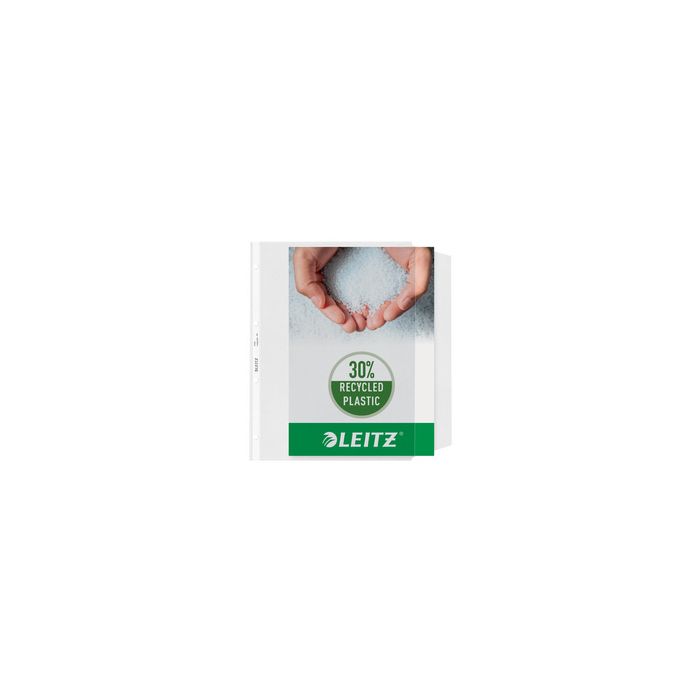 LEITZ Pochette perforée avec rabat, A4, PP, 0,12 mm