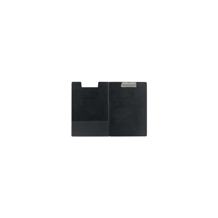 LEITZ Porte-bloc à pince avec rabat, A4, couverture PP, noir
