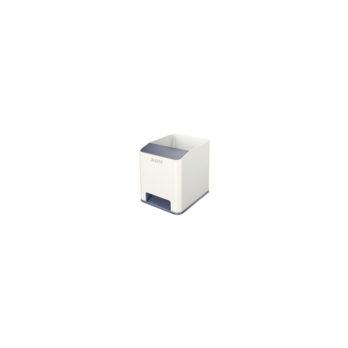 LEITZ Pot à crayons Sound WOW Duo Colour, blanc