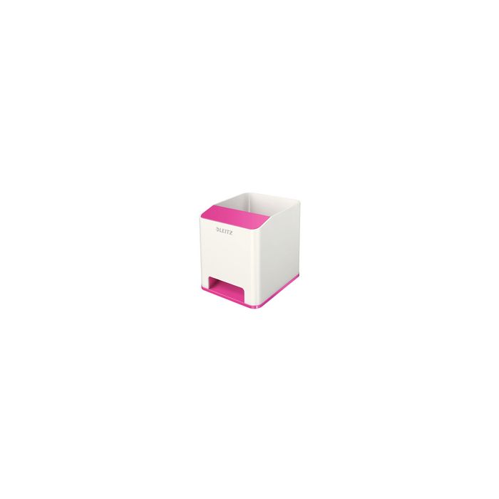 LEITZ Pot à crayons Sound WOW Duo Colour, rose