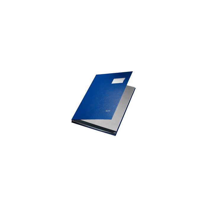 LEITZ parapheur, revêtement en PP, 20 compartiments, bleu,