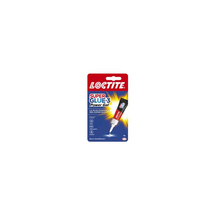 LOCTITE Colle instantanée SUPER GLUE-3 Power Gel
