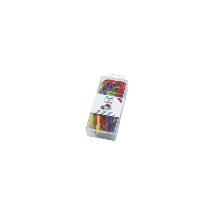 Läufer Elastiques en X dans une boîte - 30 g, 150 x 11 mm,