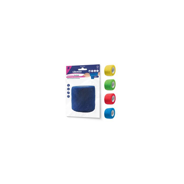 Lifemed Bande cohésive auto-adhésive, 100 mm x 2,8 m
