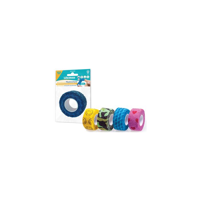 Lifemed Bande cohésive, auto-adhésive, assorti