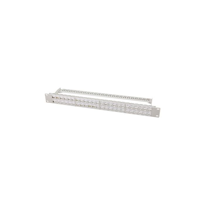LogiLink 19" Keystone Patch Panel, 48 Port, geschirmt