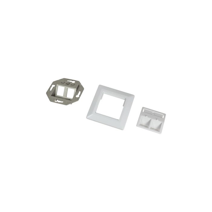 LogiLink Boîtier d'encastrement pour module keystone, blanc