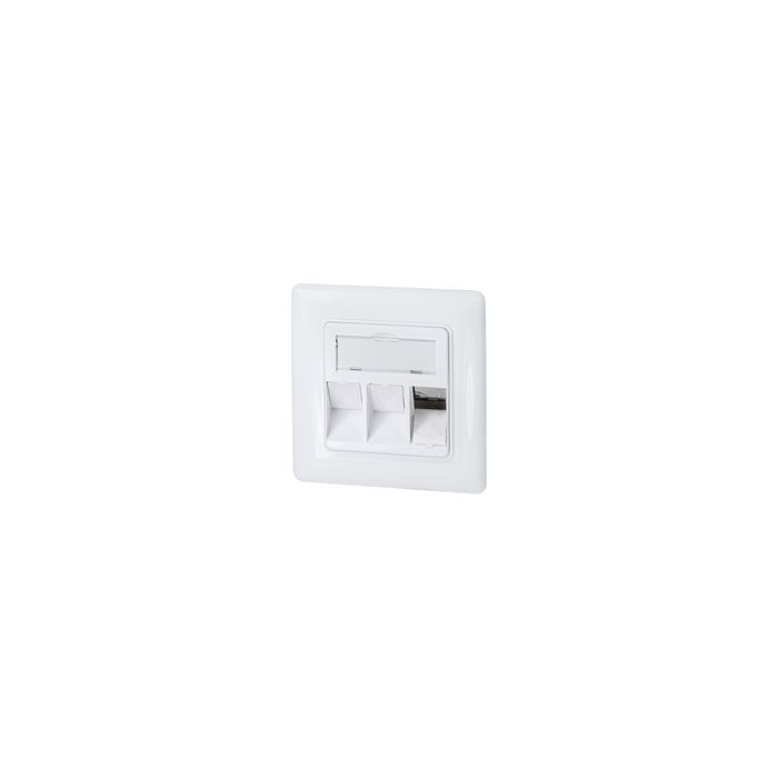 LogiLink Boîtier d'encastrement pour module keystone, blanc