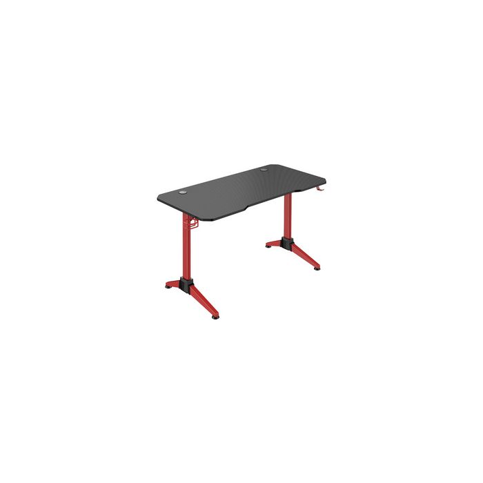 LogiLink Bureau de gaming avec éclairage RVB