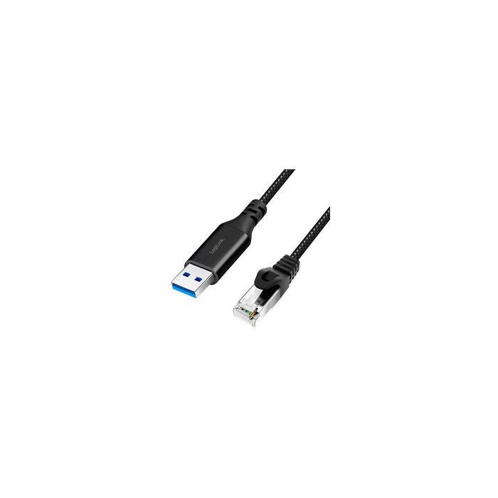 LogiLink Câble Ethernet USB 3.0, USB-A - RJ45, 2 m