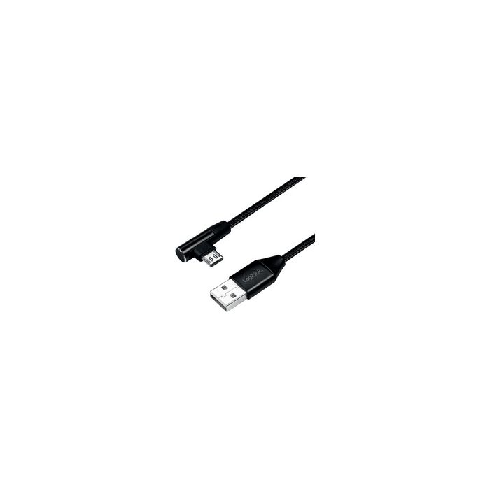 LogiLink Câble USB 2.0, USB-A - Micro USB, 1,0 m, noir