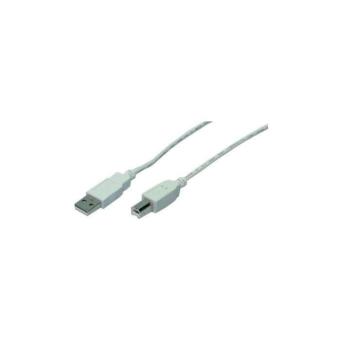 LogiLink Câble USB 2.0, USB-A - USB-B, 3,0 m