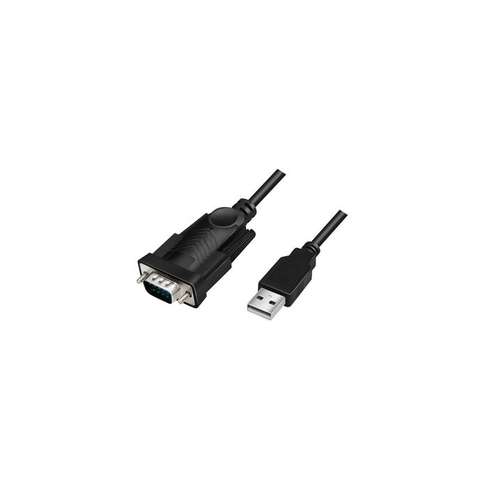 LogiLink Câble adaptateur USB 2.0 - RS232, 1,5 m, noir