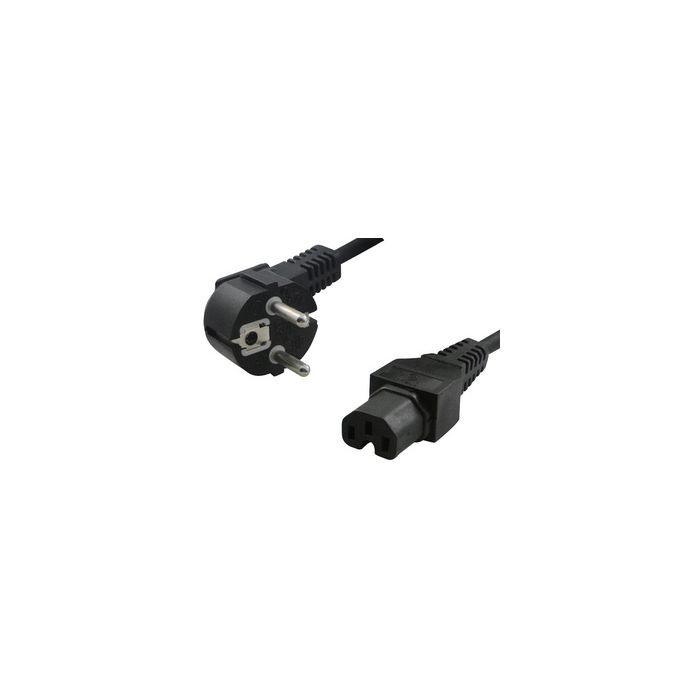 LogiLink Câble d'alimentation contact de securité, coudé, 2m