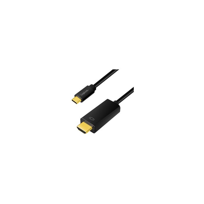 LogiLink Câble de connexion USB-C - HDMI, 1,8 m, noir