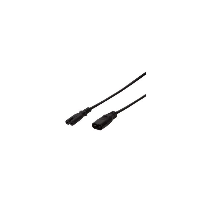 LogiLink Câble de rallonge à 3 broches, C8 - C7, 2,0 m