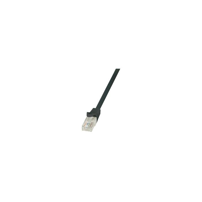 LogiLink Câble patch EconLine, Cat. 6, U/UTP, 0,25 m, noir
