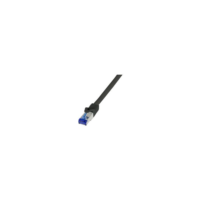 LogiLink Câble patch Ultraflex, Cat.6A, S/FTP, 0,5 m, noir