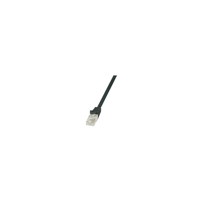 LogiLink Câble patch, Cat. 5e, U/UTP, 3,0 m, noir, gaine en