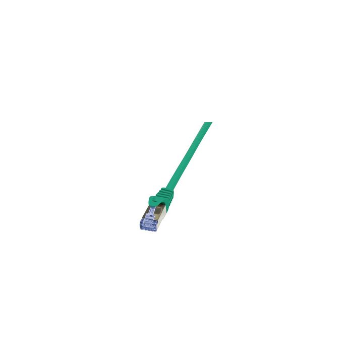 LogiLink Câble patch, Cat. 6A, S/FTP, 0,5 m, vert