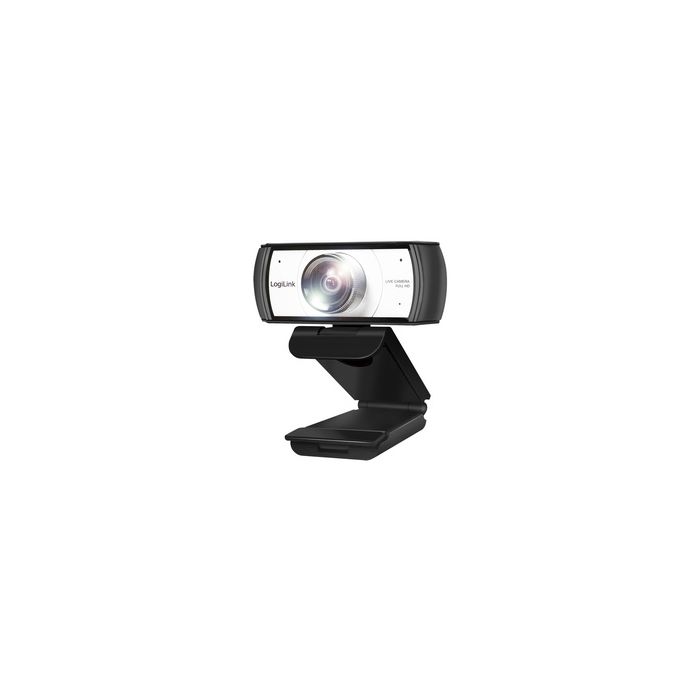 LogiLink Caméra de conférence HD USB, 2 micros, 120 degrés