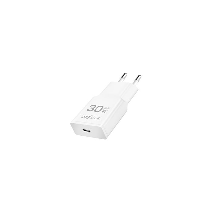 LogiLink Chargeur secteur USB, USB-C (PD), 30 W, blanc