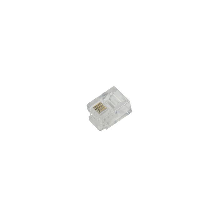 LogiLink Connecteur mâle RJ11 pour câble plat, non blindé