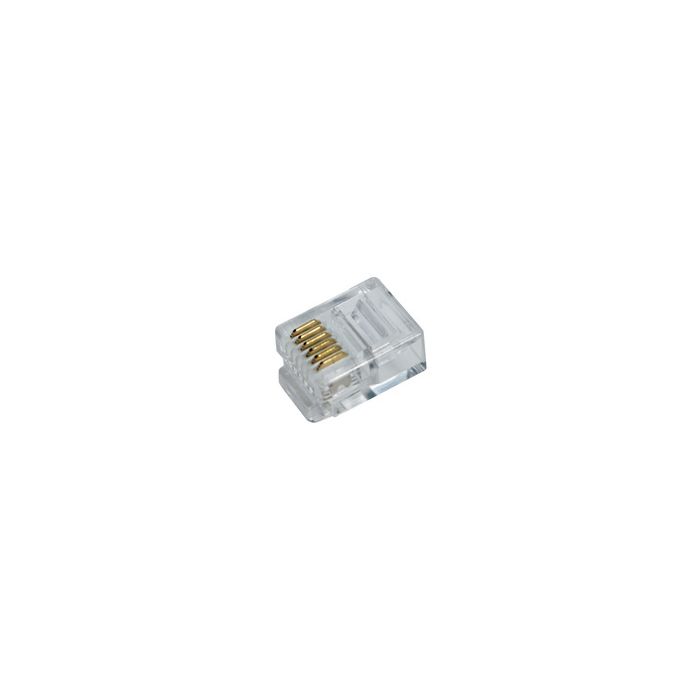 LogiLink Connecteur mâle RJ12 pour câble plat, non blindé
