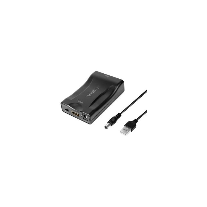 LogiLink Convertisseur vidéo Scart - HDMI, noir