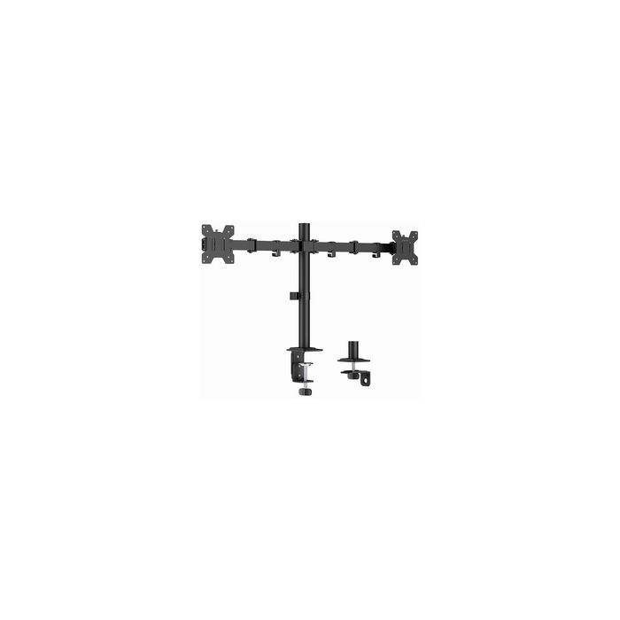 LogiLink Support double écran, longueur bras 376 mm, noir