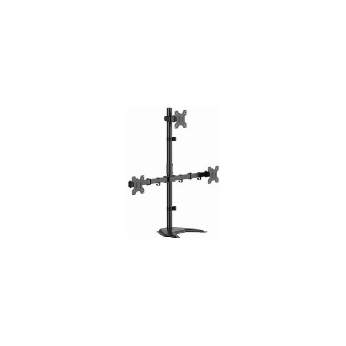 LogiLink Bras support triple écran, avec socle, noir